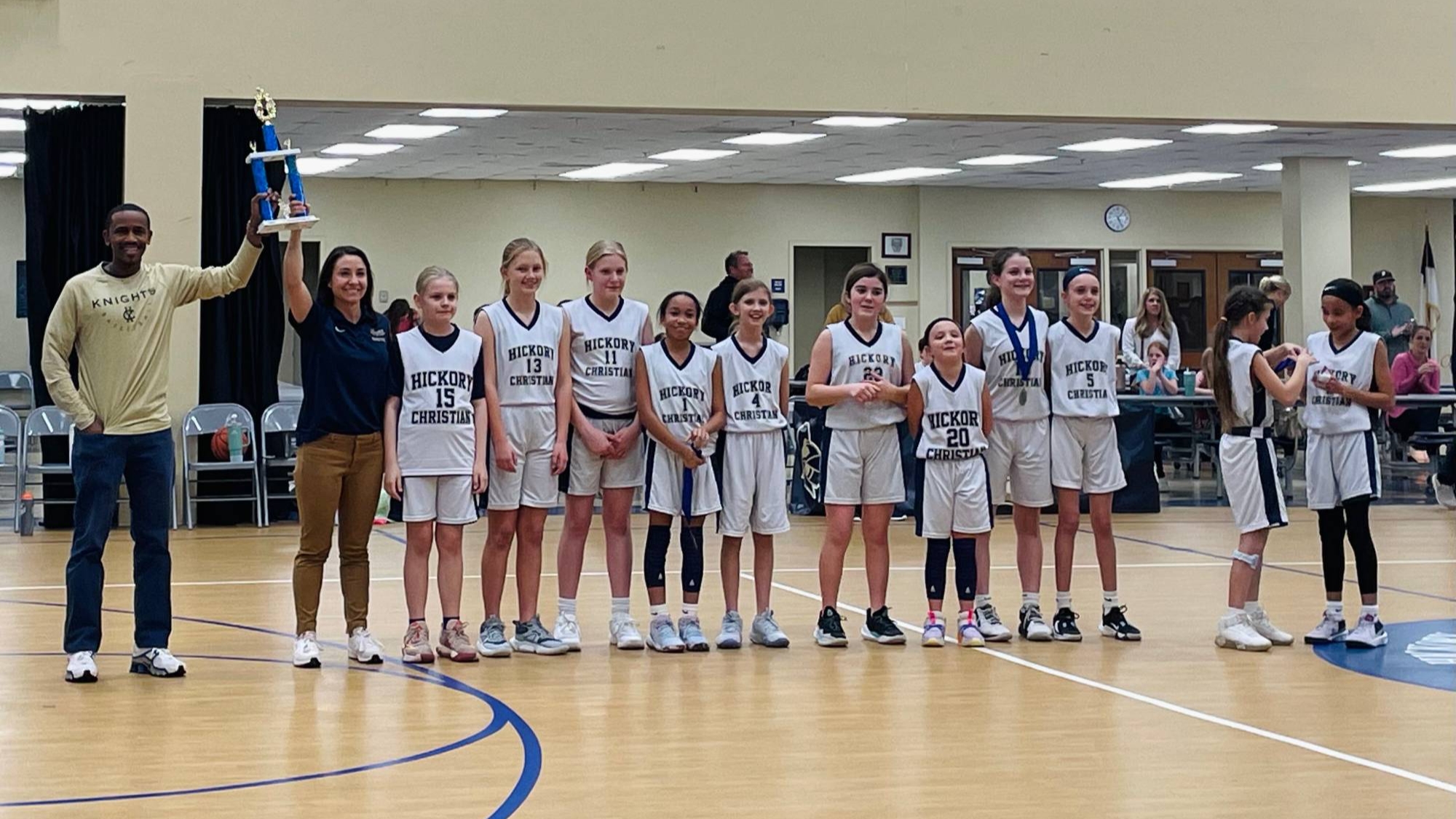 5th/6th Girls Basketball Champions - Content Image for hickorychristianacademync_bigteams_47598