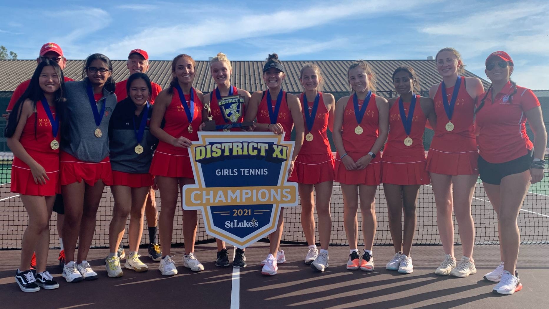 2021 GIRLS TENNIS DISTRICT XI CHAMPIONS - Content Image for moravianacademypa_bigteams_43071