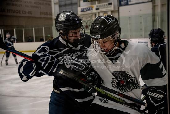 Alpena Public Schools Boys Varsity Ice Hockey Winter 2023-2024 No. 12  Chargers Rout No. 8 Wildcats
