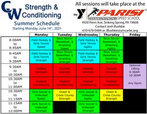 1622816060_CW_21_Summer_SC_Schedule.jpg - Image for Summer Strength and Conditioning Schedule
