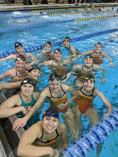 Lady Tigers Swim Team at Ozark Conference