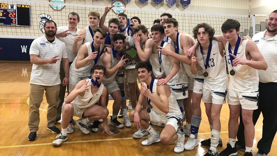 Picture of the BCIAA 2019 Champions - Exeter Boys Volleyball