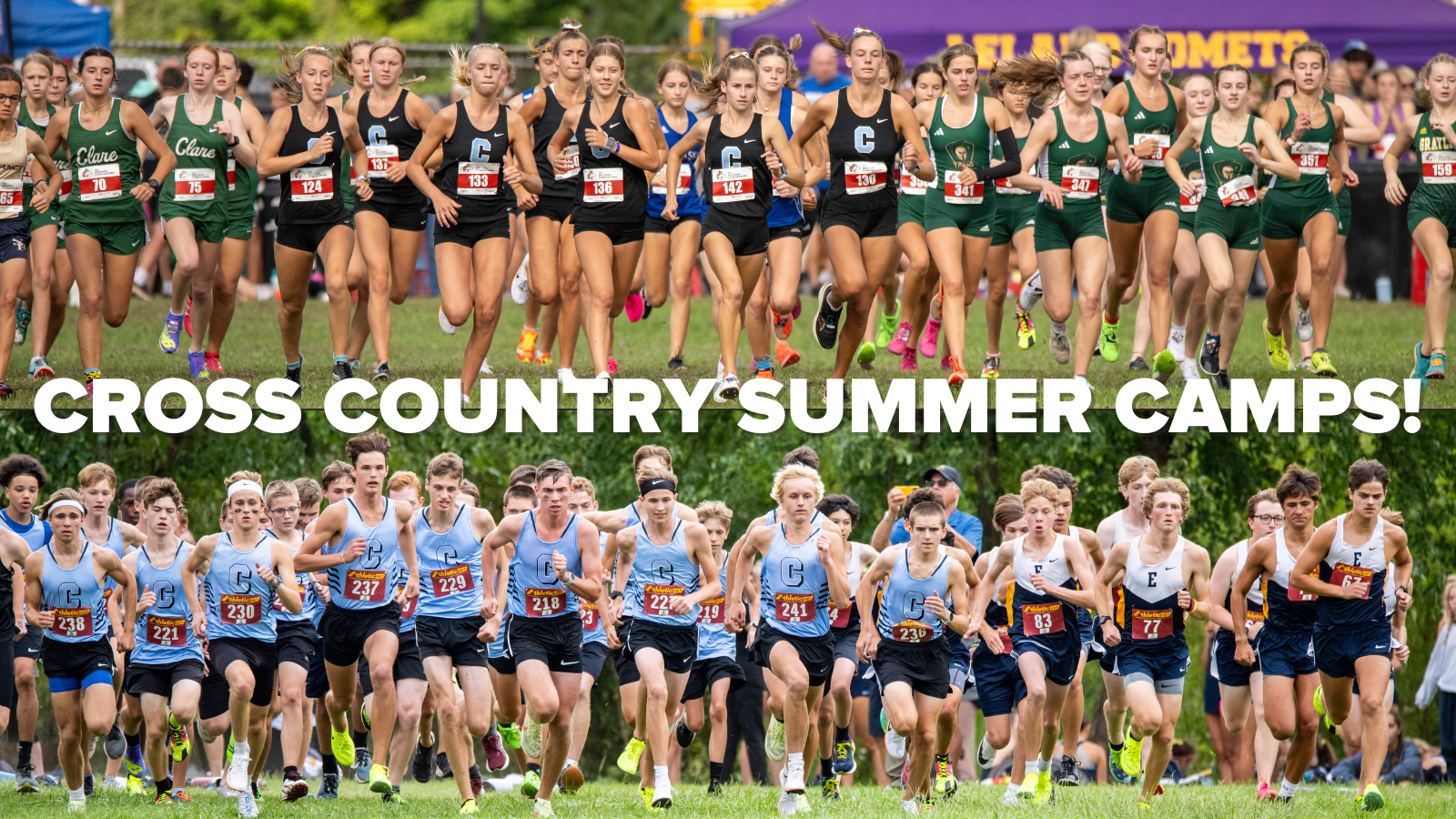 High School cross country races.  Cross Country Summer Camp Registration