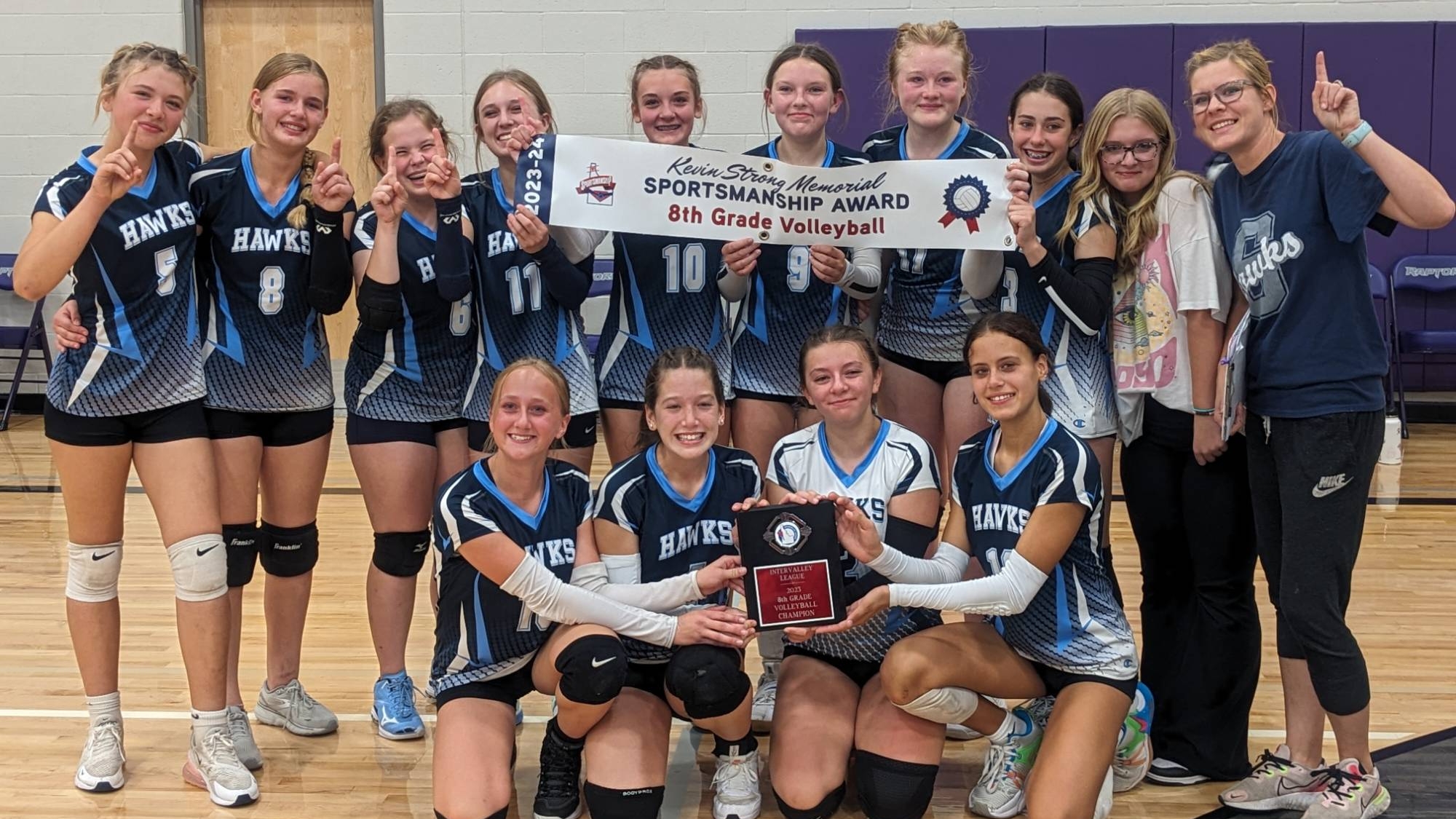 2023 8th Grade Girls' Volleyball Champions - Content Image for demo42840_bigteams_com