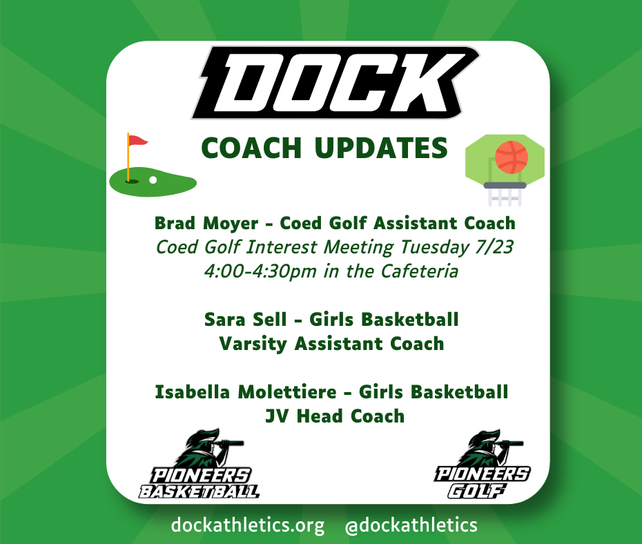 Coed Golf & Girls Basketball Assistant Coaches Update - Content Image for demo43500_bigteams_com