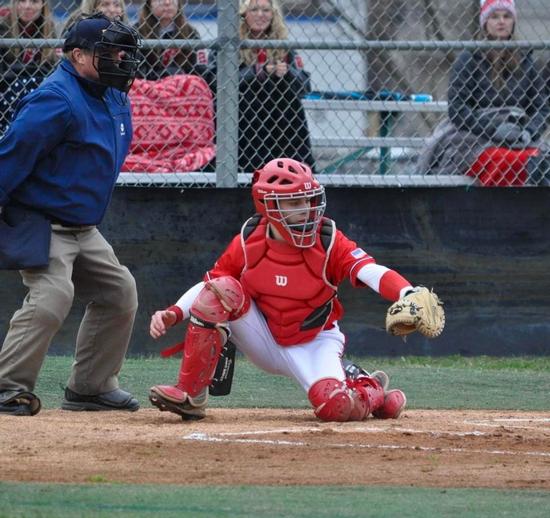 Dan Olbrys frames a pitch against Charleroi at Vets Fields Friday March 25th, 2022