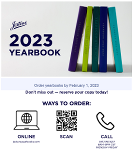2023 Yearbook ordering information