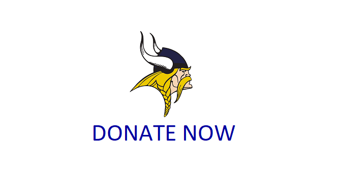 Viking Logo with Donate Now text