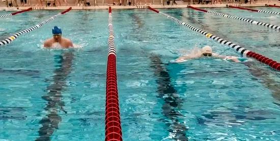 Top breaststroke swimmers Felice & Boomer push each other to excel.