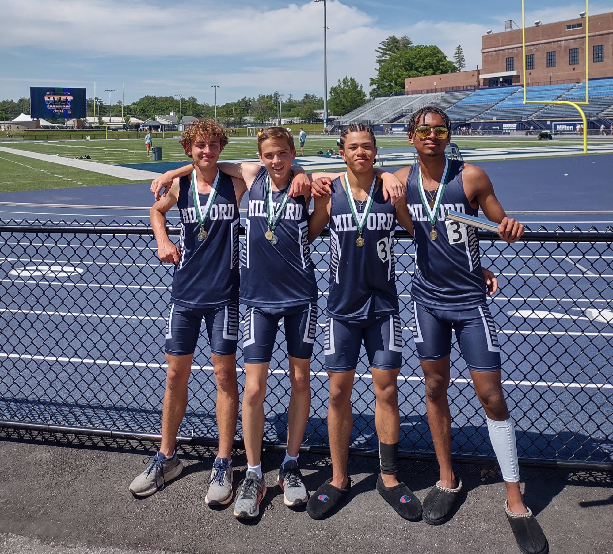 State Meet Champions in the 4 X 400 M - School Record - Content Image for milfordhighschool_bigteams_21547