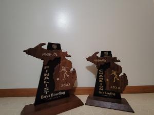 Boys and Girls MHSAA Bowling Trophies!