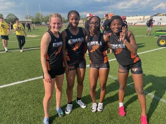 1716305250_TrackGirls4x100relayteam2024.jpg - Image for OHHS Track Regional Meet Results and State Finals Qualifiers