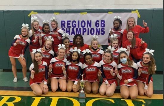 Cheerleaders pictured at Regional Championship