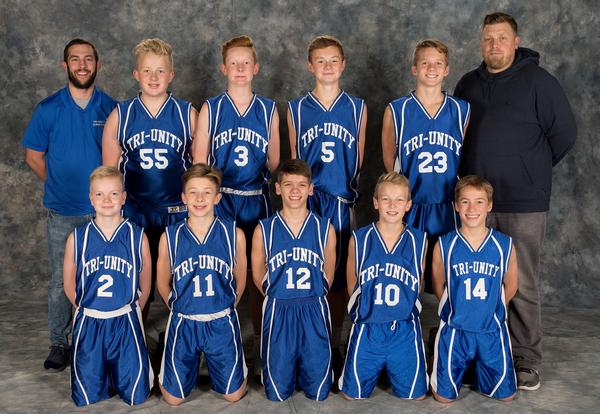 Tri-Unity Christian School Boys 8th Grade Basketball Winter 2017-2018