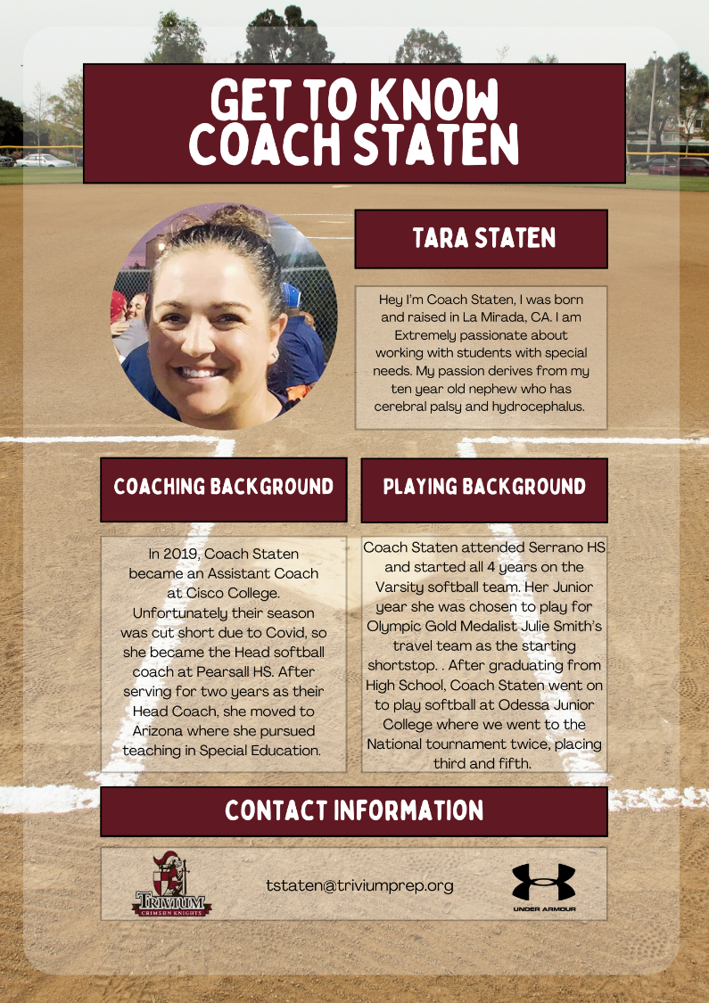 1720202830_GettoKnowCoachStaten1.png - Image for Trivium Prep Welcomes Coach Tara Staten as our New Softball Head Coach