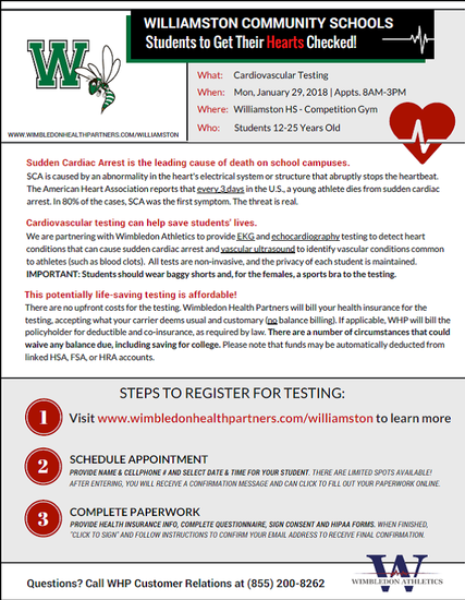 Cardiovascular Testing Flyer
